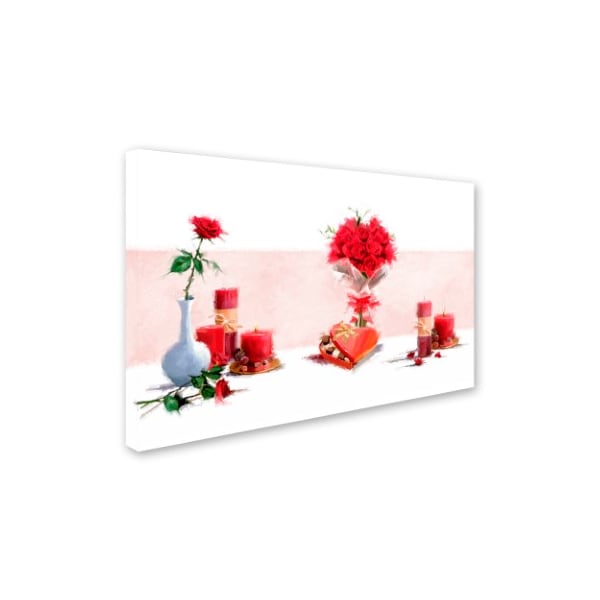 The Macneil Studio 'Rose And Candles' Canvas Art,22x32